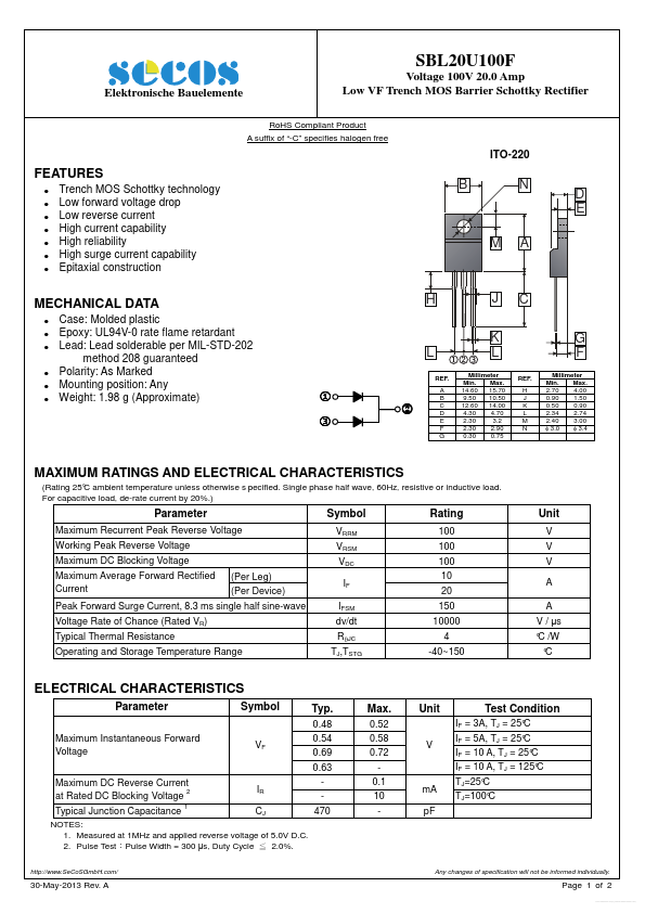 SBL20U100F