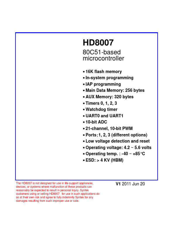 HD8007