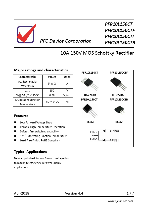 PFR10L150CT