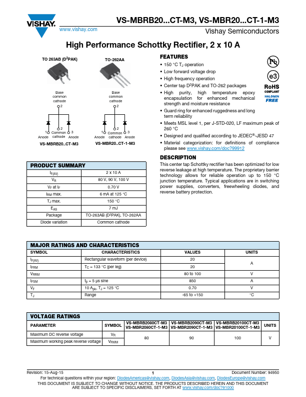 VS-MBRB2090CT-M3