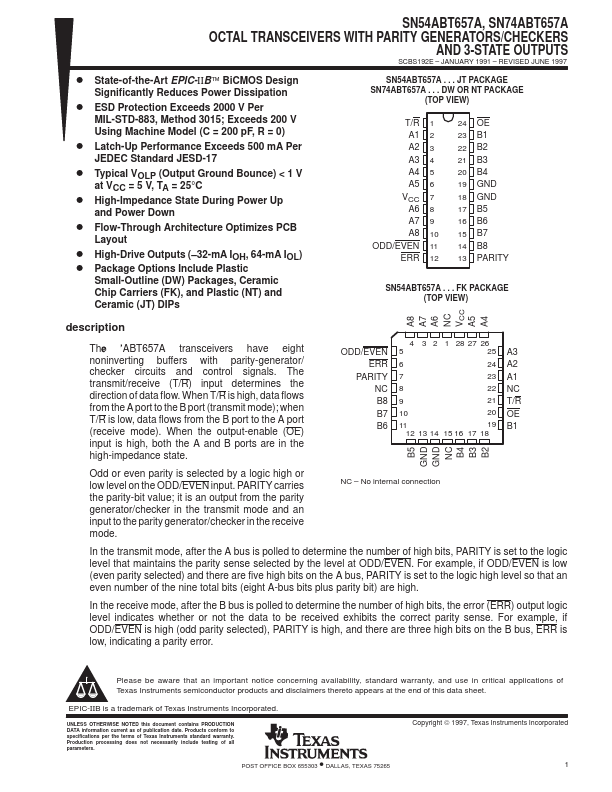 SN54ABT657A