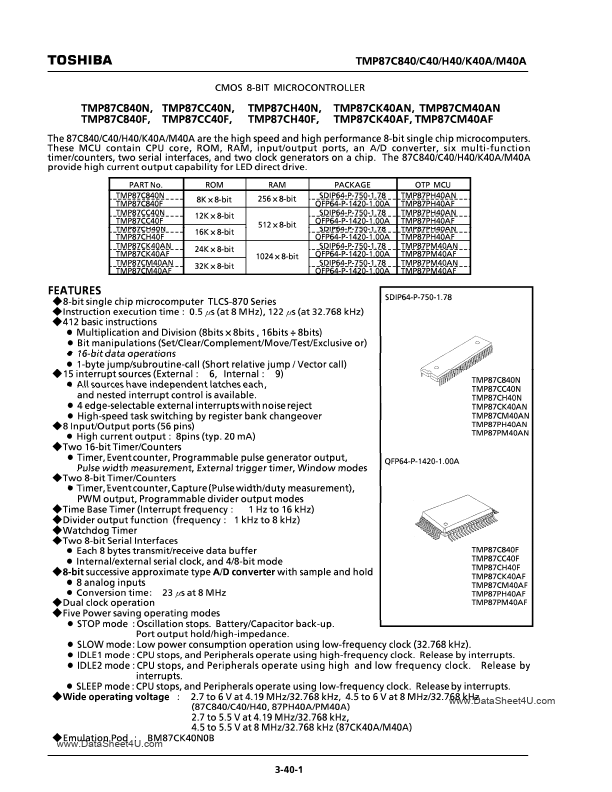 TMP87C840F