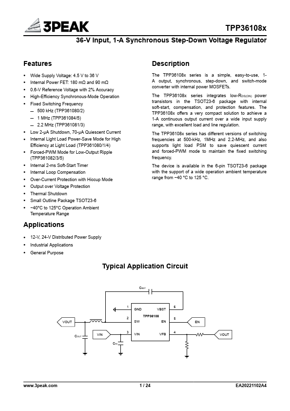 TPP361085 Datasheet Preview