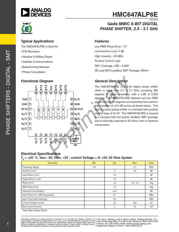 HMC647ALP6E