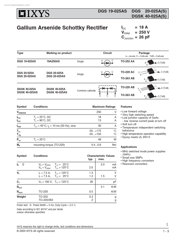 DGSK40-025A