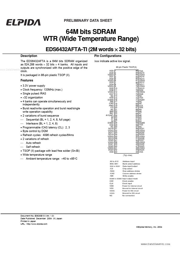 EDS6432AFTA-TI