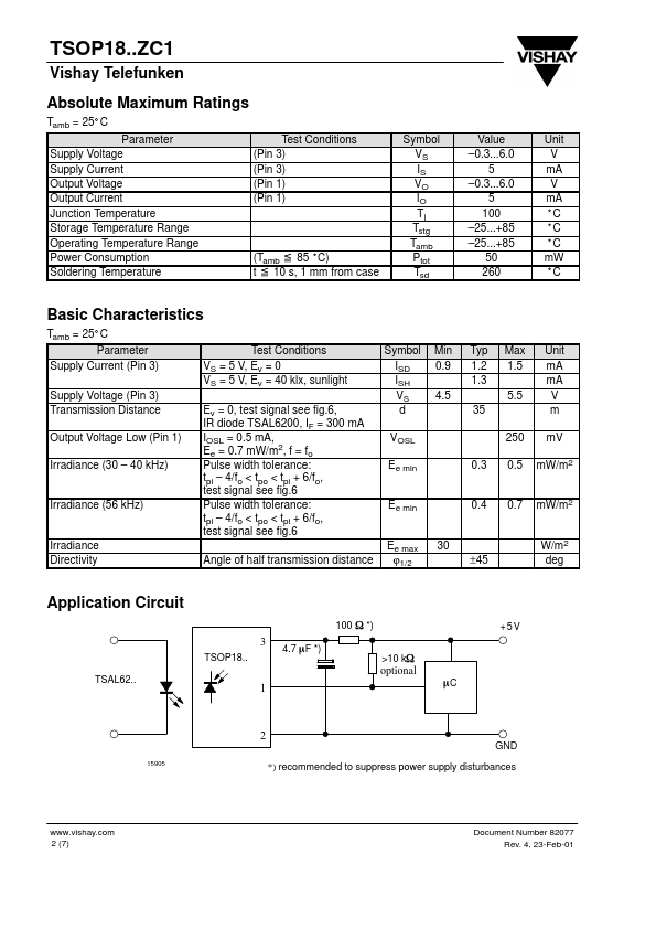 TSOP1833ZC1