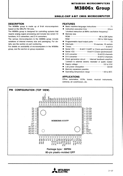 M38062M6-XXXFP