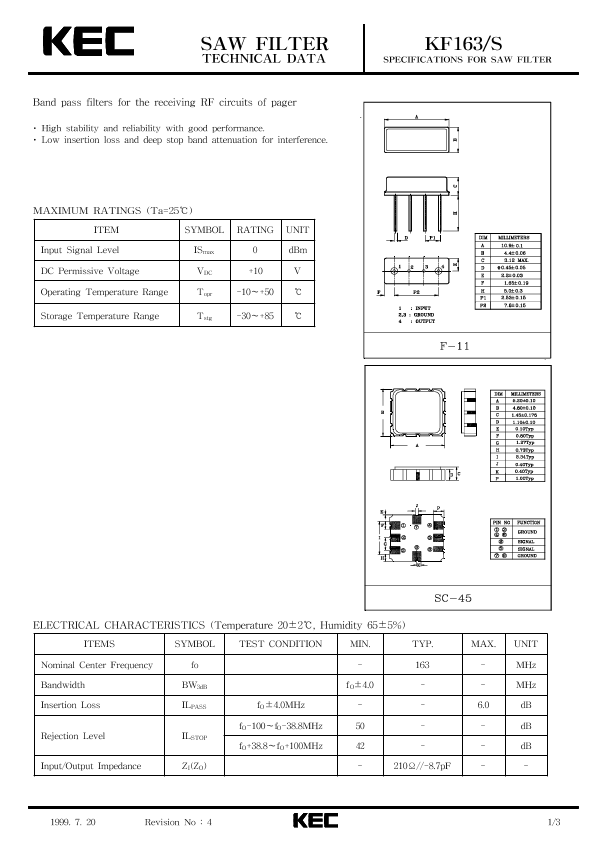 KF163S