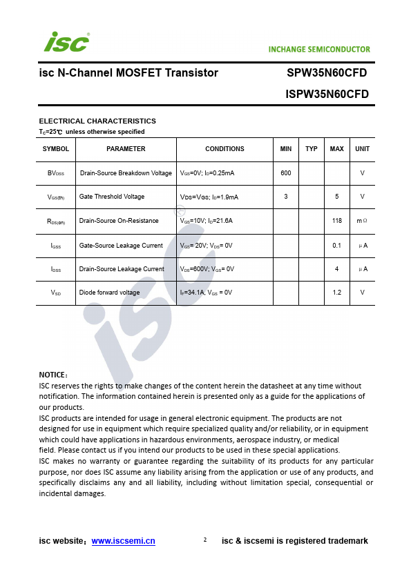 SPW35N60CFD