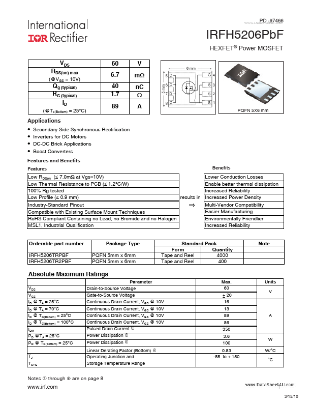 IRFH5206PBF