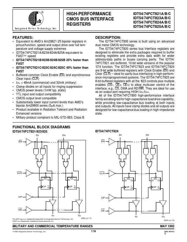 IDT74FCT823C