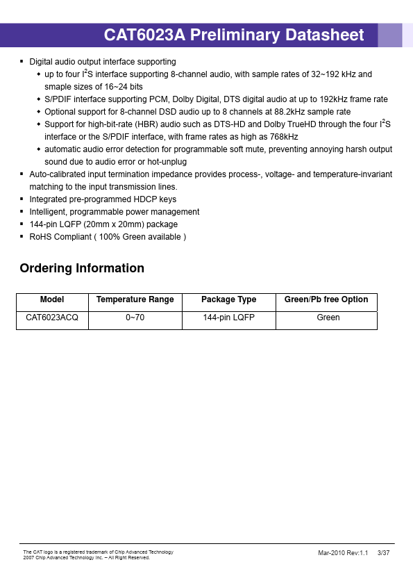 CAT6023A