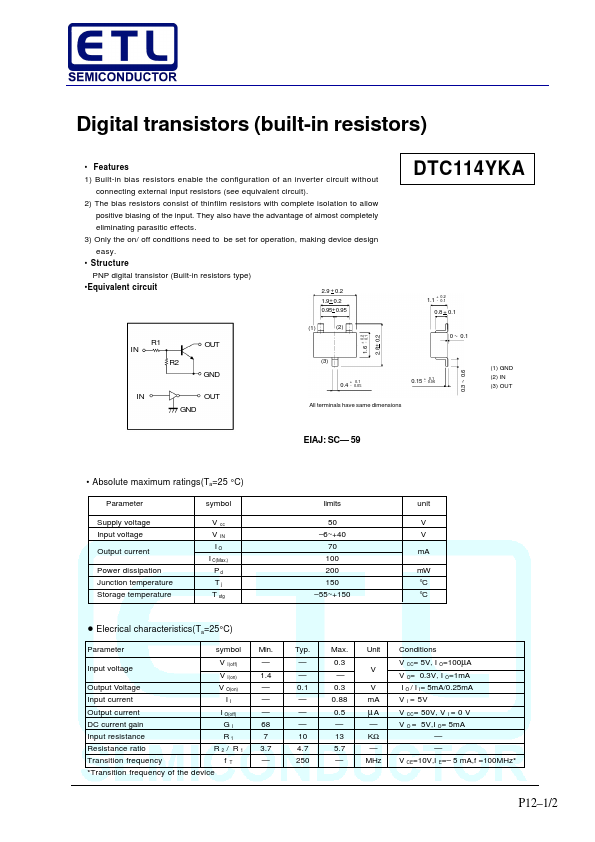 DTC114YKA