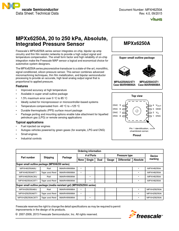 MPXHZ6250A