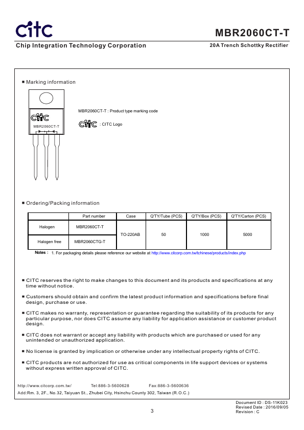 MBR2060CT-T