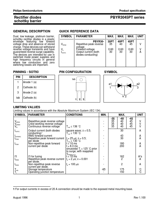 PBYR3045PT