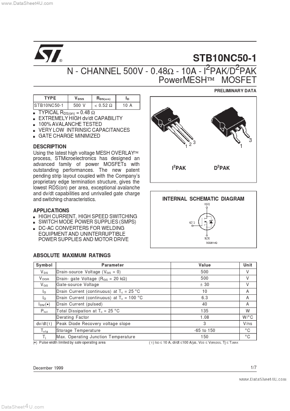 STB10NC50-1