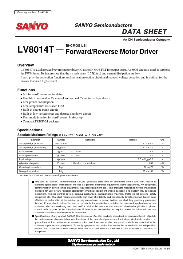 LV8014T