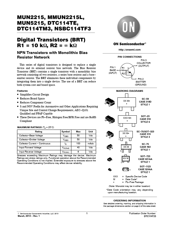 MUN5215T1G