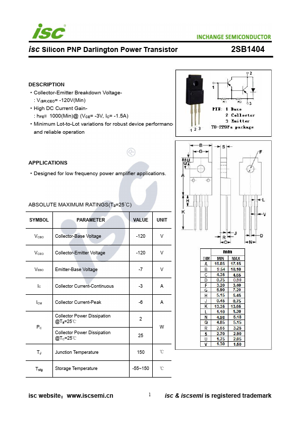 2SB1404