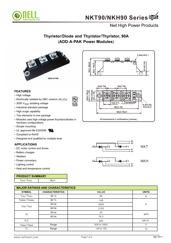NKH90 Datasheet Preview