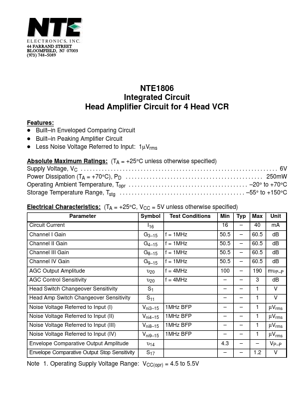 NTE1806