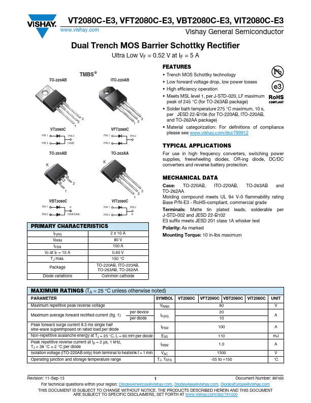 VBT2080C-E3