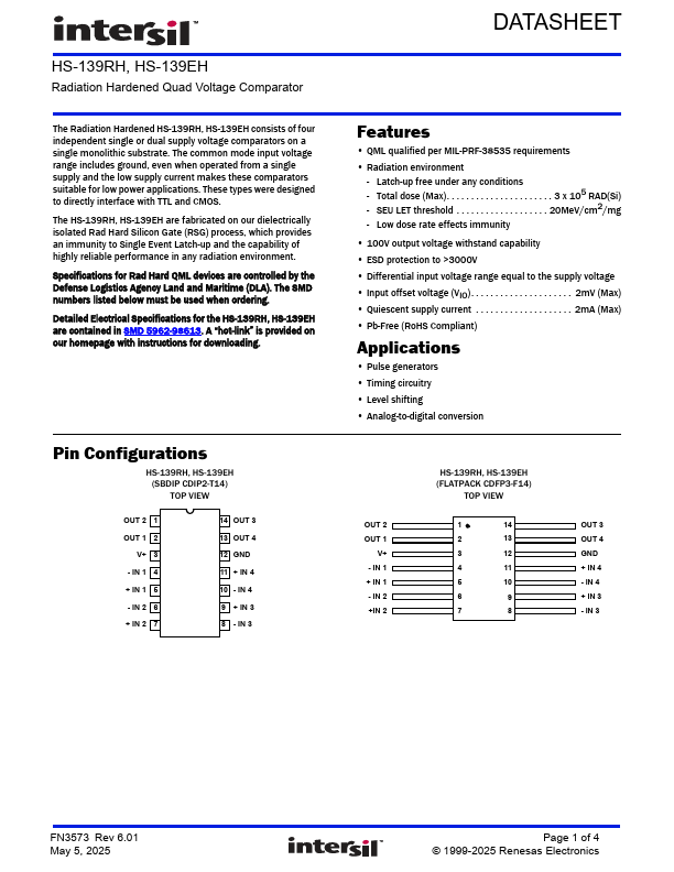 HS-139EH Datasheet Preview