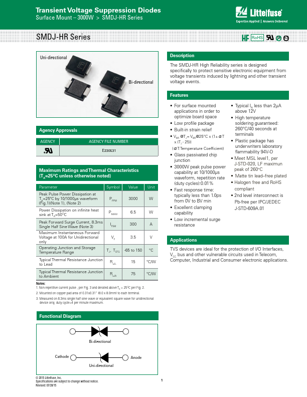 SMDJ43A-HR