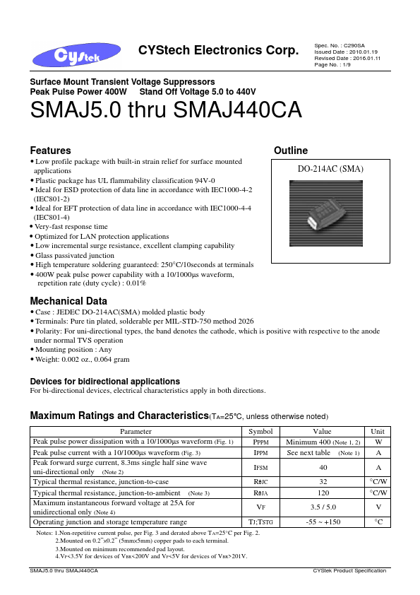 SMAJ5.0CA
