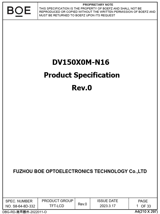 DV150X0M-N16 Datasheet Preview