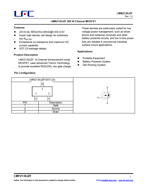 LMN2130JZF Datasheet Preview