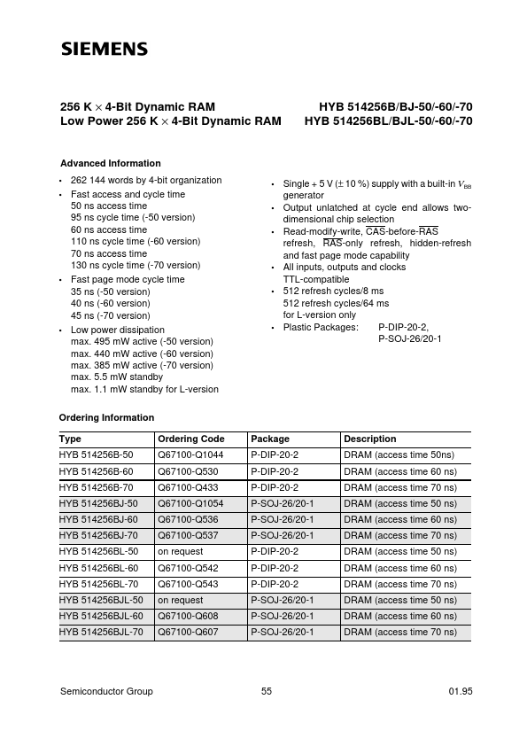 HYB514256BJL-70