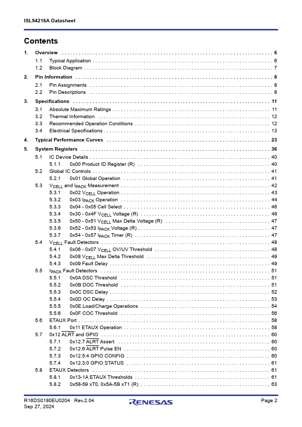 ISL94216A Datasheet Preview