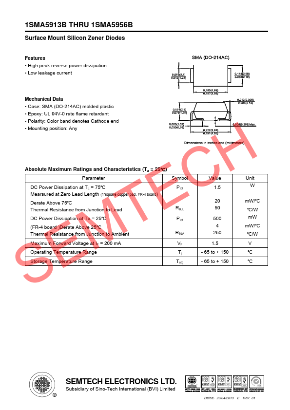 1SMA5914B