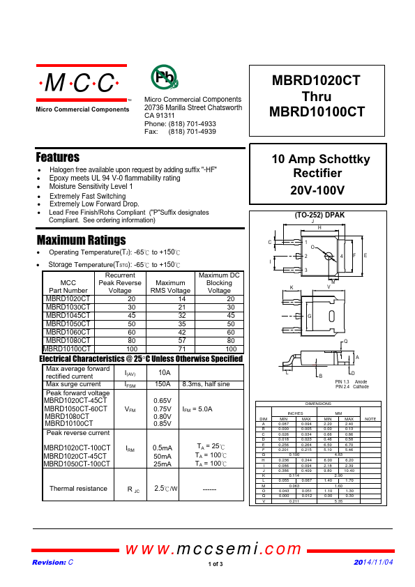 MBRD1020CT