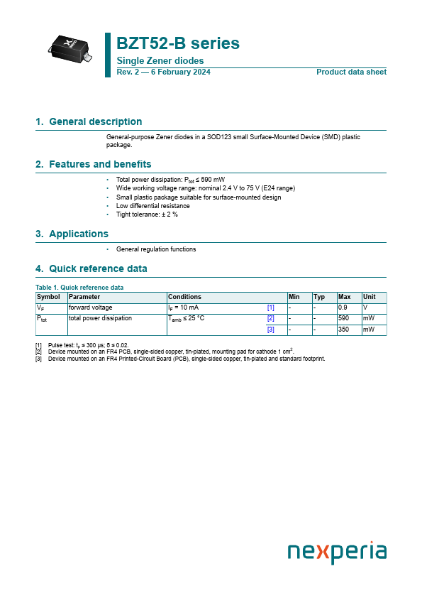 BZT52-B5V6 Datasheet Preview