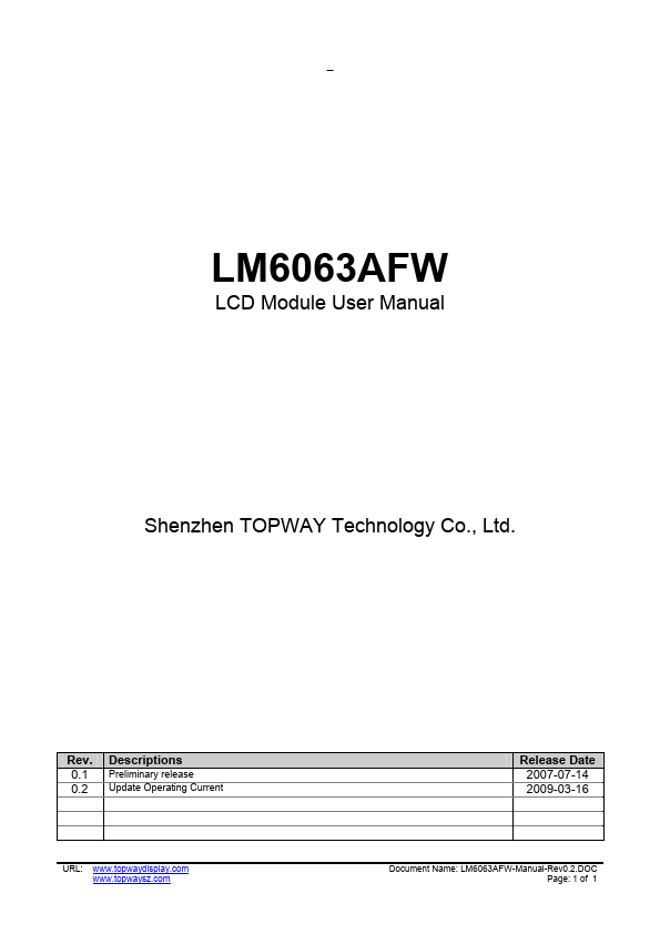 LM6063AFW