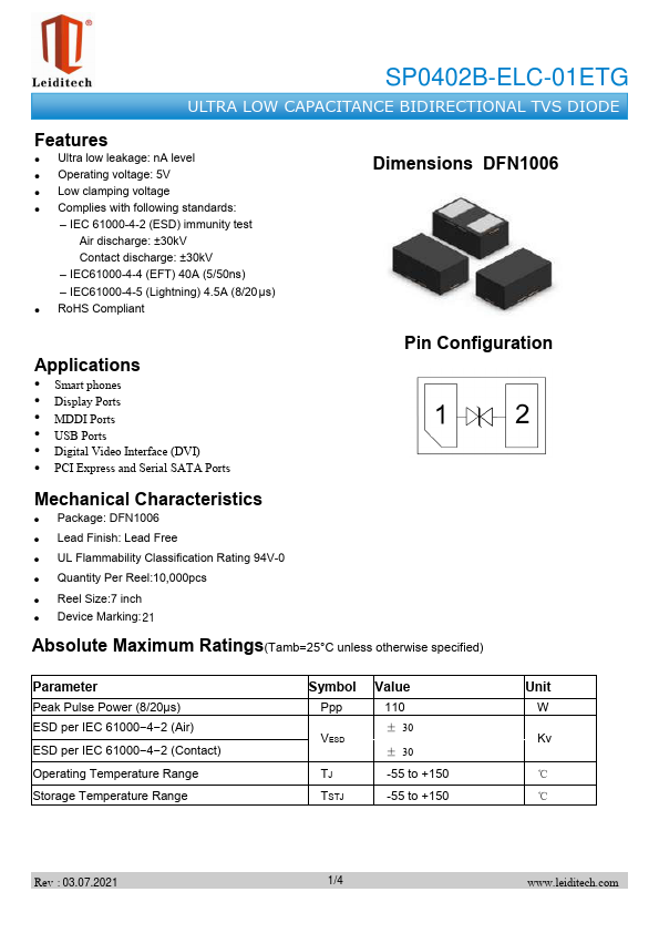 SP0402B-ELC-01ETG