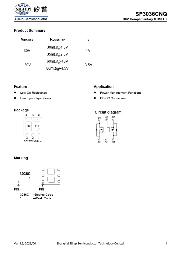 SP3036CNQ Datasheet Preview