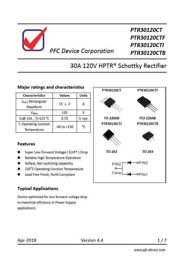 PTR30120CTB