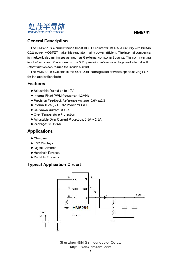HM6291 Datasheet Preview