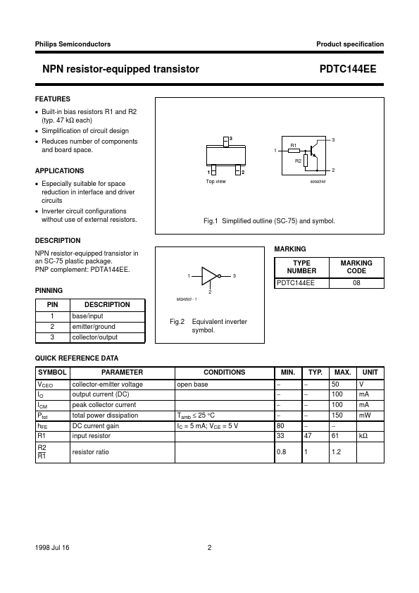 PDTC144EE