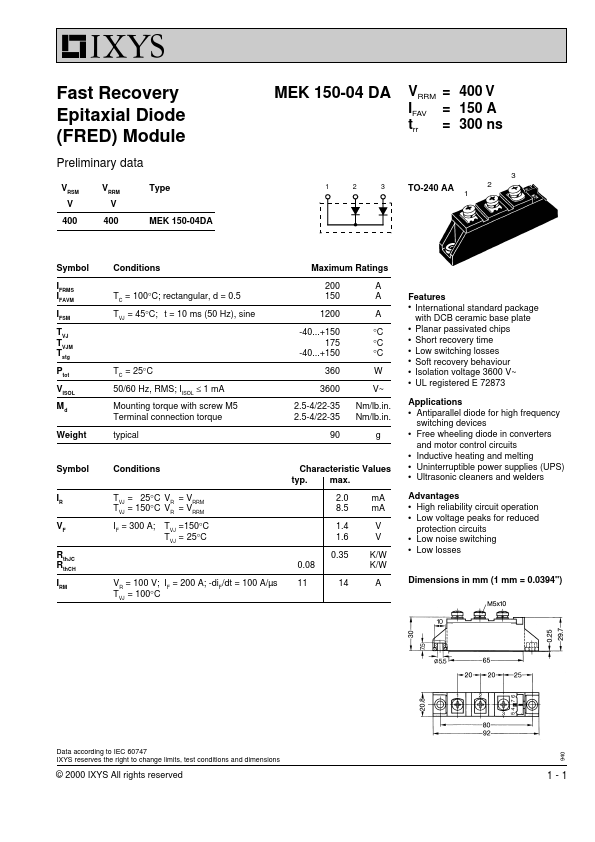 MEK150-04DA