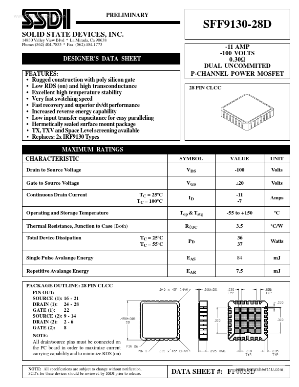 SFF9130-28D