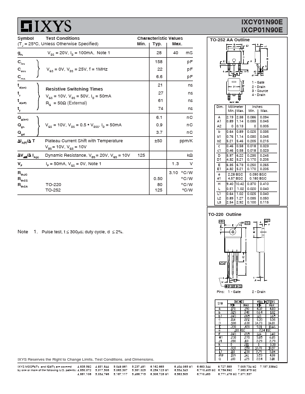 IXCP01N90E