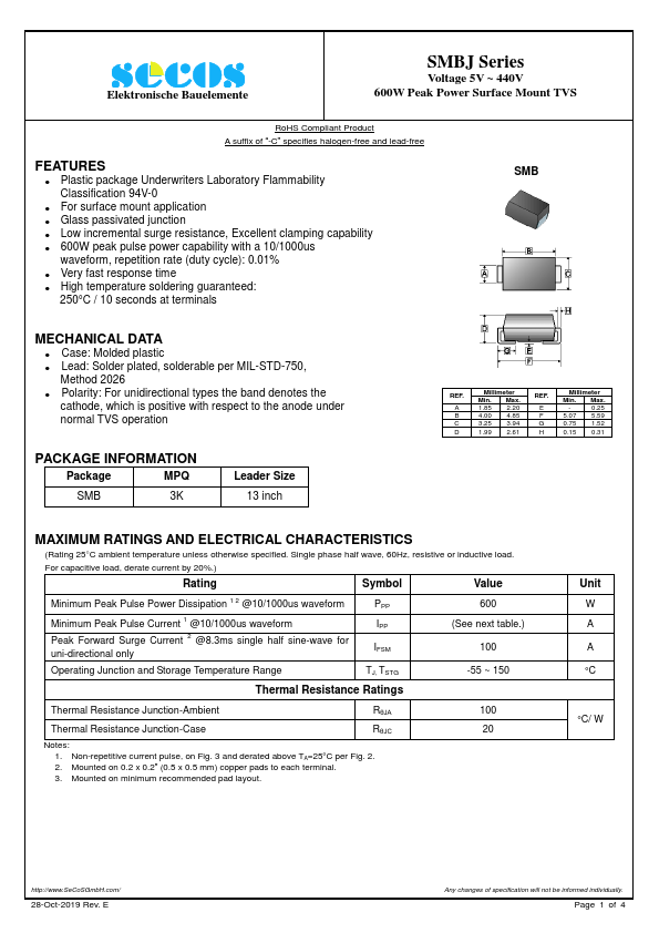 SMBJ45C