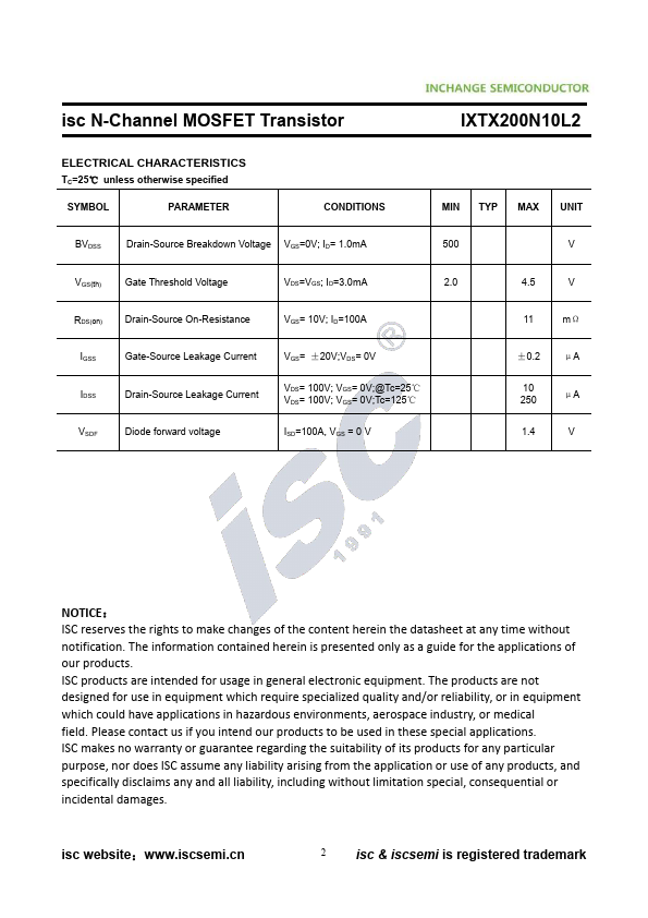 IXTX200N10L2
