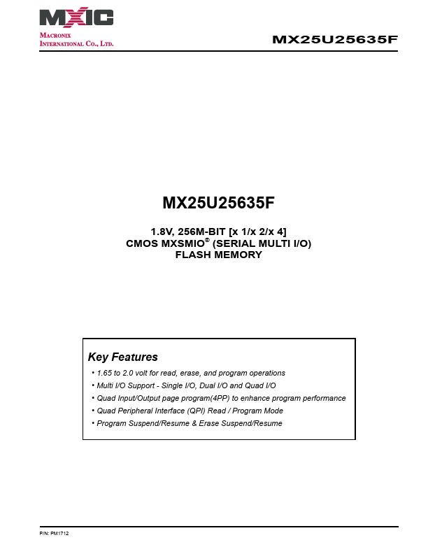 MX25U25635F